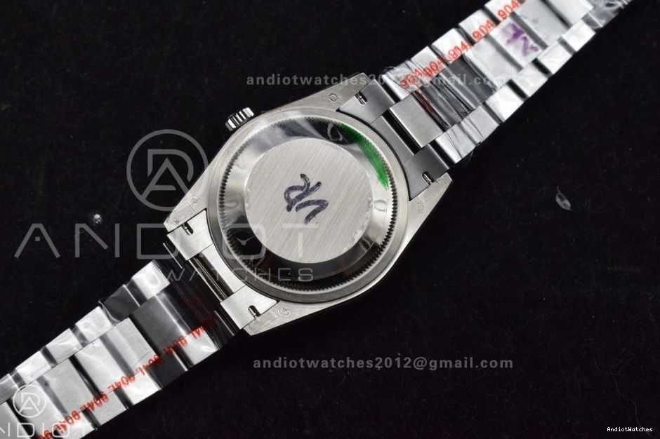 QF (Gain Best 904L V5 Edition Weight) DayDate vr3255 SS on Packable Steel President Dial Bracelet 36 Blue 672 0728